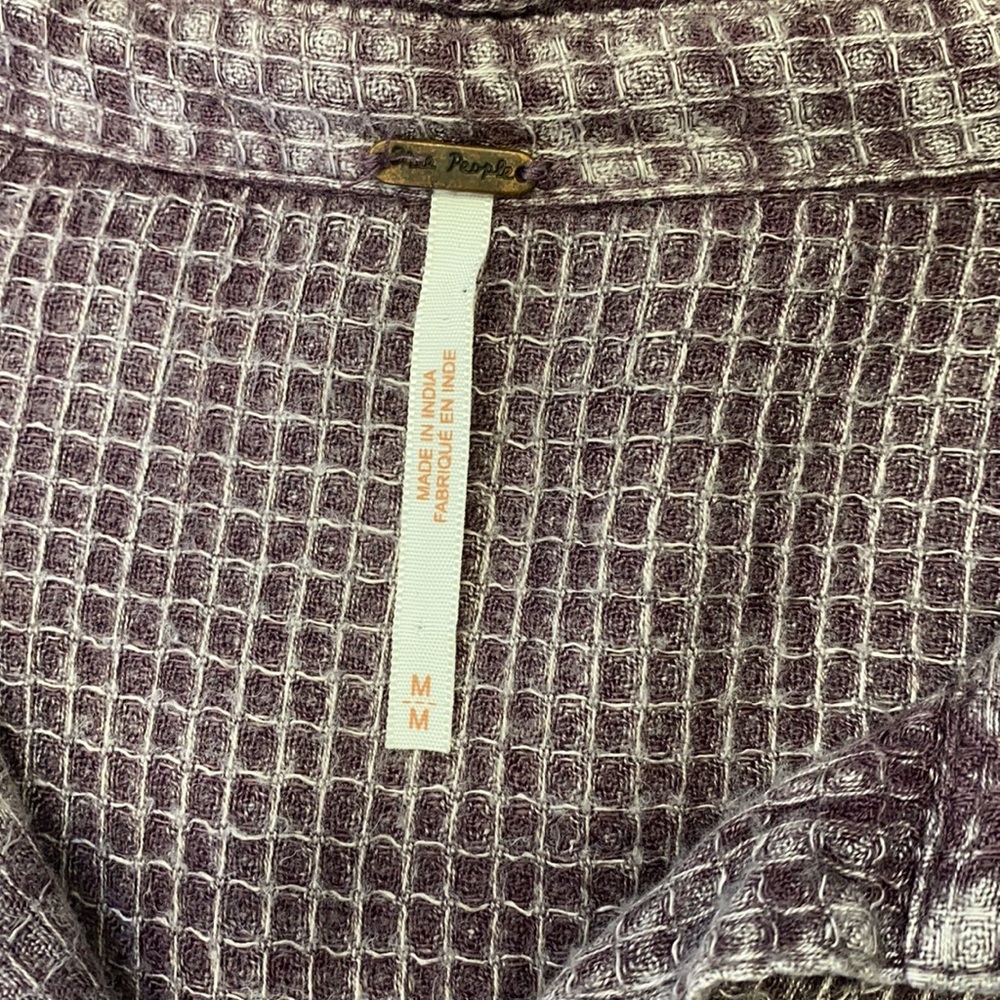 Purple Free People Blouse Top - Picture 9 of 9